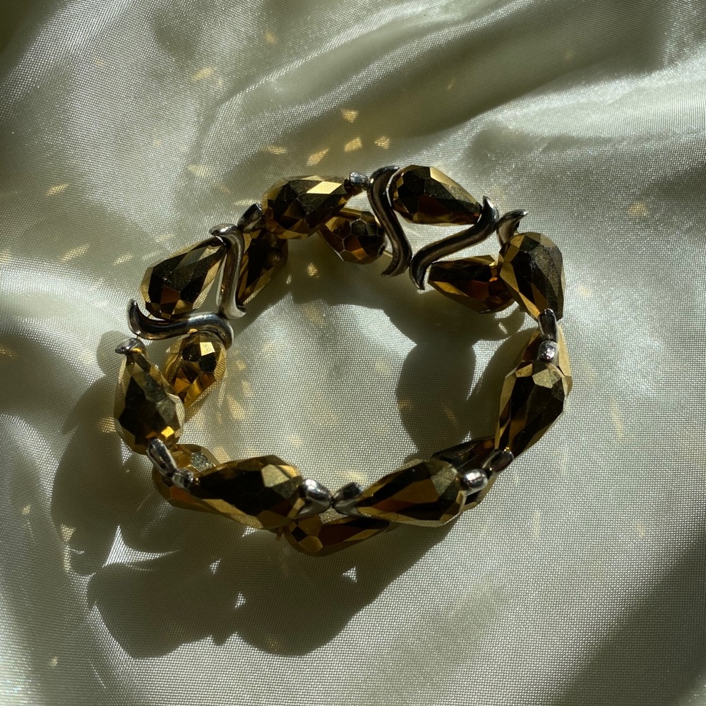 Gold & Silver Crystal Bracelet